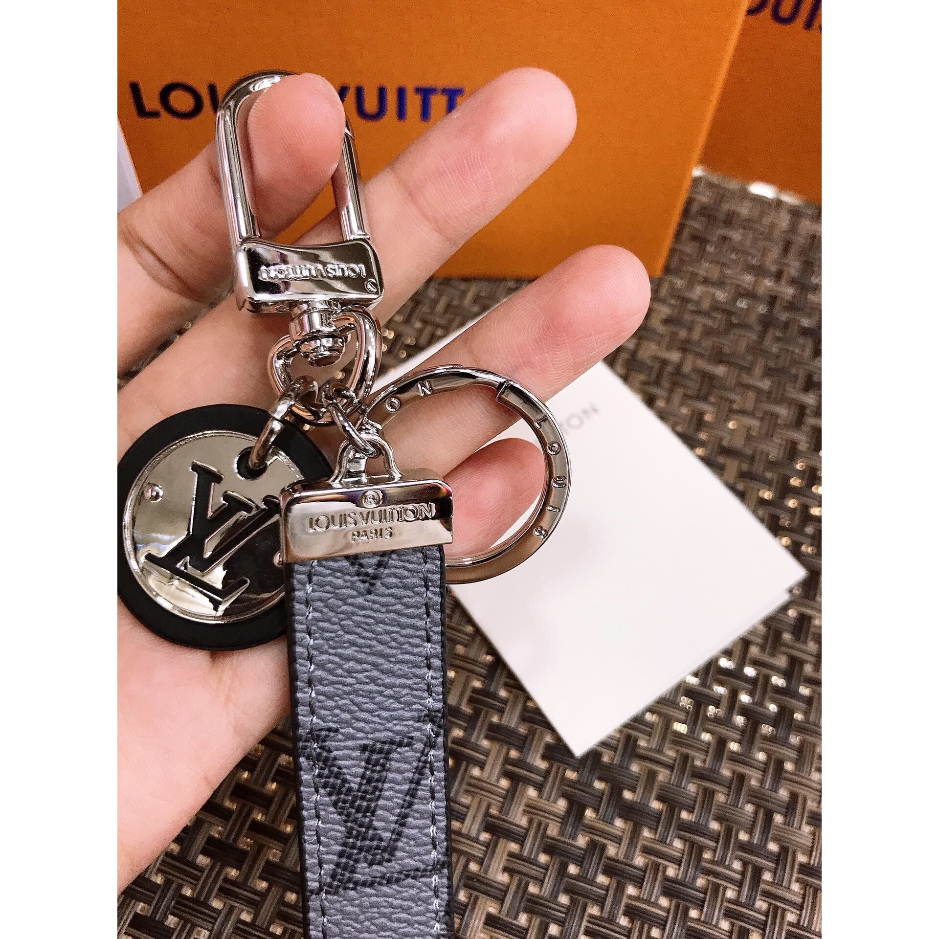 Shop Louis Vuitton Neo lv club bag charm and key holder (M69475