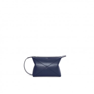 Loewe Puzzle Fold Pochette-Deep blue