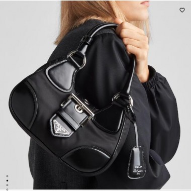 Prada Moon Re-Nylon and leather bag