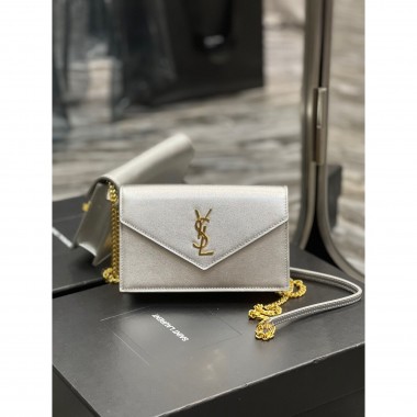 Yves Saint Laurent Cassandre Envelope Chain Wallet 