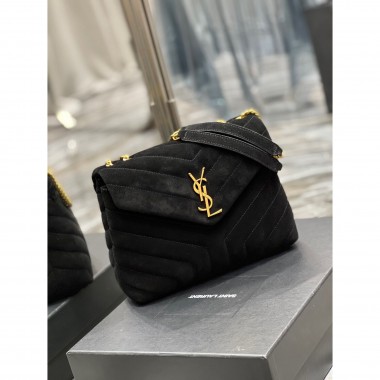 YSL Yves Saint Laurent Loulou Small Bag in Suede 