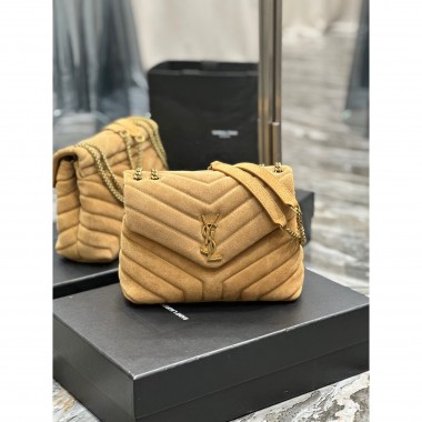 YSL Yves Saint Laurent Loulou Small Bag in Suede 