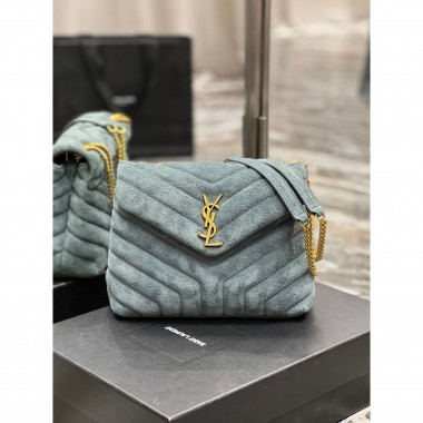 YSL Yves Saint Laurent Loulou Small Bag in Suede 