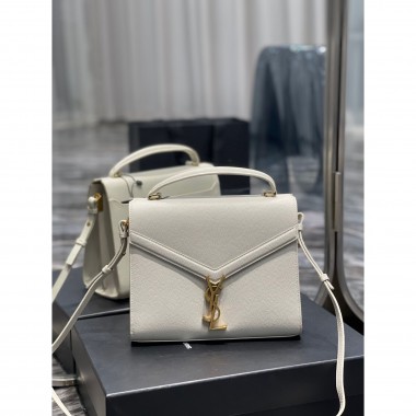 YSL Cassandra Top Handle Medium Bag in Grained leather  