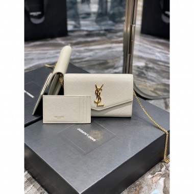 YSL Portafogli e pochette Uptown in Pelle 