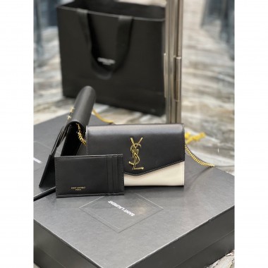 YSL Portafogli e pochette Uptown in Pelle 