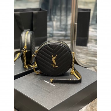 YSL Yves Saint Laurent Vinyle Round Camera 