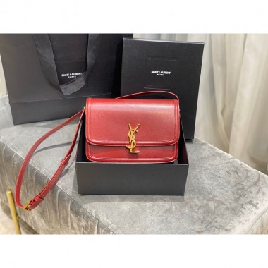 YSL Borsa Satchel Solferino Media in Pelle Box  