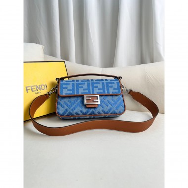 Fendi Baguette Multicolor Canvas Bag