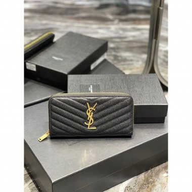 YSL Yves Saint Laurent  Cassandre Zip Around Wallet 