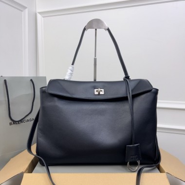 Balenciaga Rodeo Medium Handbag in Black 