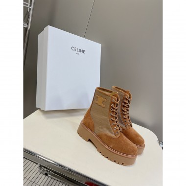 Celine Lace-Up Boots  