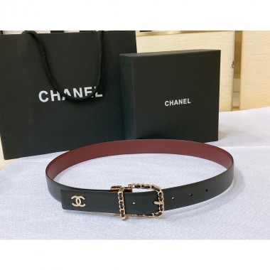 Chanel Leather Belt 3cm