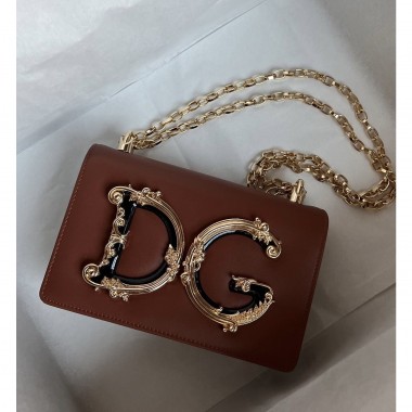 Dolce&Gabbana Clutch a Catena in pelle 