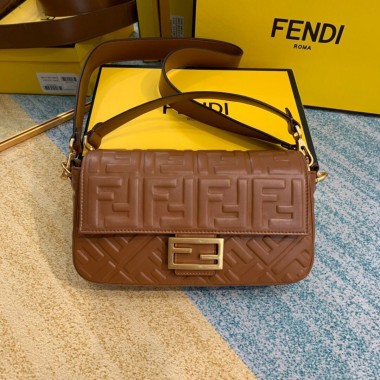 Fendi Baguette Medium Leather Bag 