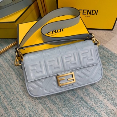 Fendi Baguette Medium Leather Bag 