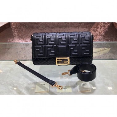 Fendi Baguette Large Leather Bag 