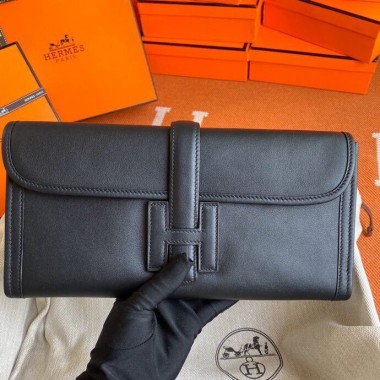 1:1 Hermes jige clutch in pelle swift