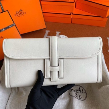 1:1 Hermes jige clutch in pelle swift