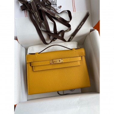 Hermes Kelly Pochette in Epsom Leather 