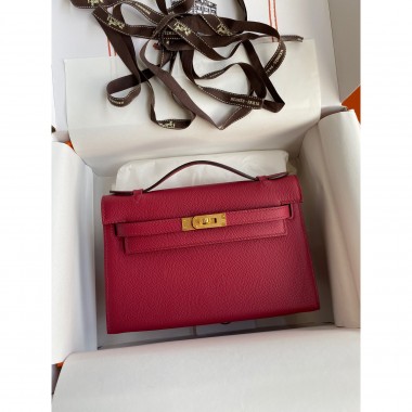 Hermes Kelly Pochette in Epsom Leather 