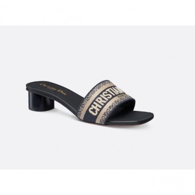 Dior Dway Heeled Slide, Size 35-42