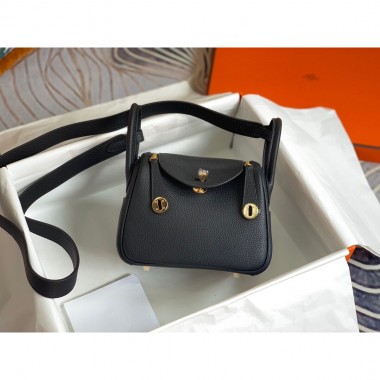 1:1 Borsa Hermes Lindy mini in  pelle togo 