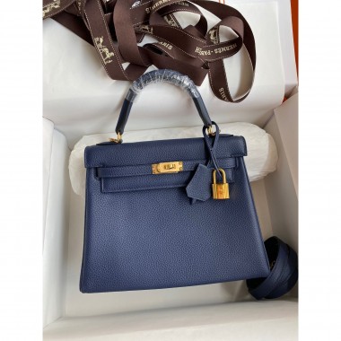 Hermes Kelly 25 / 28 in Togo Leather 