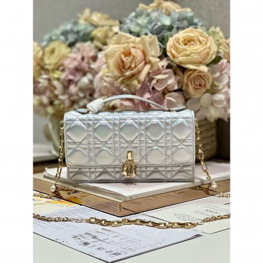 Lady Dior Top Handle Clutch 