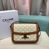 Celine Classique Triomphe Bag in Canvas and Calfskin 
