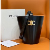 Celine Bucket Triomphe in Shiny Calfskin 