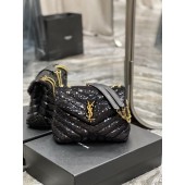YSL Yves Saint Laurent Loulou Small Bag in Satin and Sequins