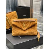 YSL Yves Saint Laurent Puffer Small Bag in Suede 