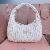 Miu Miu wander matelasse nappa leather hobo bag