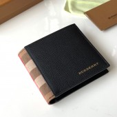 Burberry Check and Leather Foled Wallet 