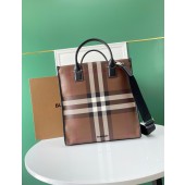 Burberry Check and Leather Tote 