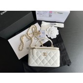 Chanel cosmetic Bag in pelle 