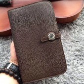 1:1 Hermes Dogon Wallet in soft togo leather