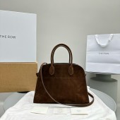 The Row Soft Margaux 12 Bag in Suede