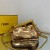 Fendi First Small Borsa in pelle e paillette