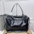 Balenciaga Rodeo Large crocodile embossed Handbag- Black