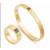 gg braccialetto & ring - tre colori (oro / argento / rosa) - 2 pezzi 