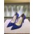 valentino rockstuds leather shoes-blue