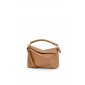 Loewe Small Puzzle in Grained Calfskin-Sand