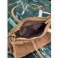 Prada Cocoa Brown Large suede handbag