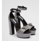 Prada Satin platform sandals with crystals,  Size 35-41