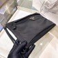 Re-Nylon and saffiano leather Pouch 