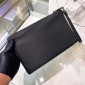 Re-Nylon and saffiano leather Pouch 