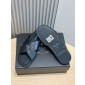 Prada Men's Brushed leather slides ,   Size 39-45