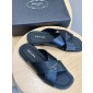 Prada Men's Brushed leather slides ,   Size 39-45